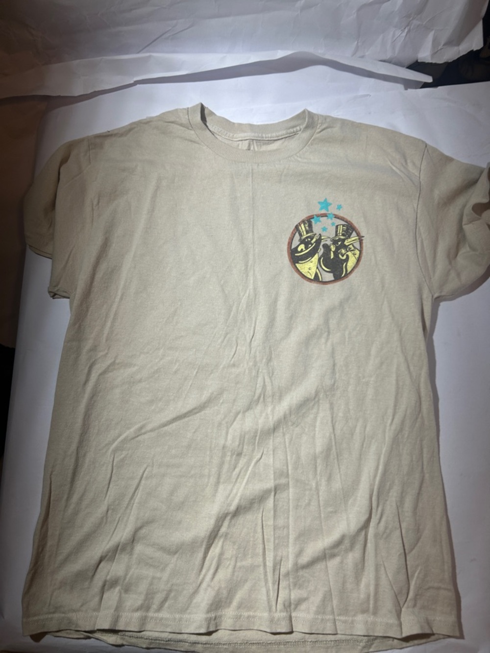 Fleetwood Mac Penguin Cream Graphic T-Shirt